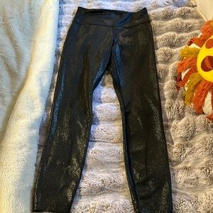 Nike small leggings ! Black and silver sparkle
